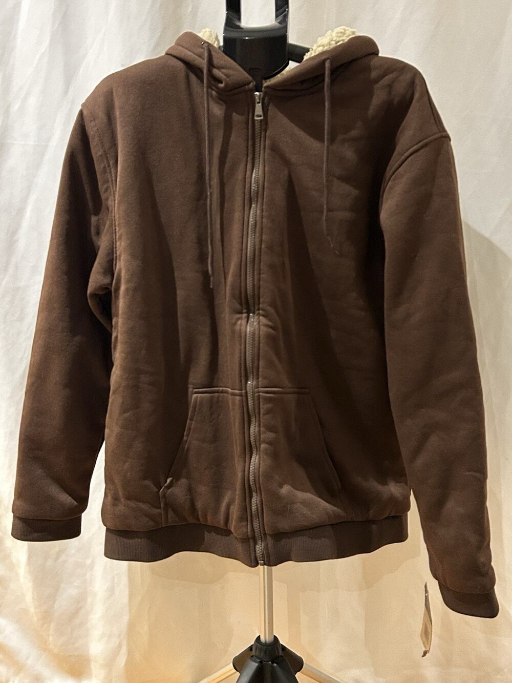 NWT Mountain Ridge Brown Full Zip Hoodie Men's size L